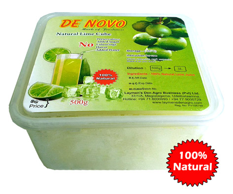 De Novo Fresh, 100% Natural Lime Cubes